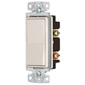 Hubbell Wiring Device-Kellems TradeSelect, Switches and Lighting Control, Rocker, Double Pole, 15A 120/277V AC, Light Almond RSD215LA